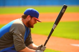All Lucas Duda will do for the next few days is look at his bat and pout.